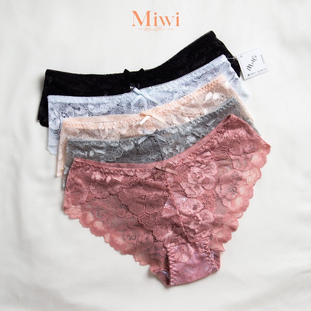 Quần lót nữ ren lụa MIWI (2 mã)