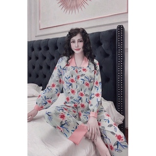 Bộ lụa dài tay lụa latin cao cấp