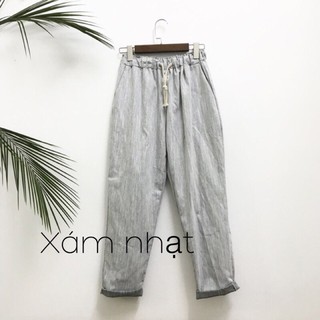 Quần baggy thô đũi cạp chun rút (ảnh thật)
