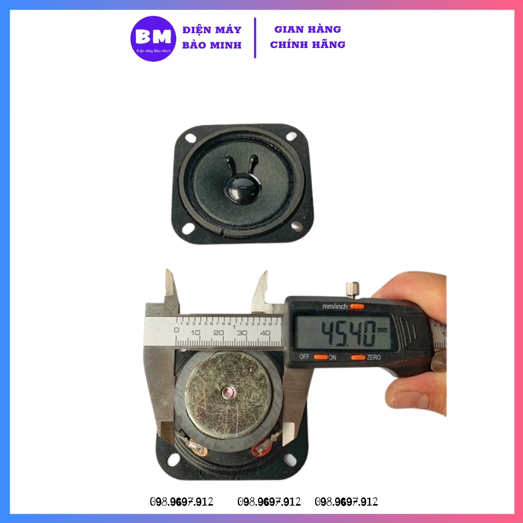 Loa treble giấy vuông 7cm từ 45mm - Giá 2 loa