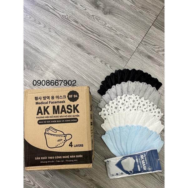 KHẨU TRANG AK MASK HÀNG CHUẨN 4 LỚP