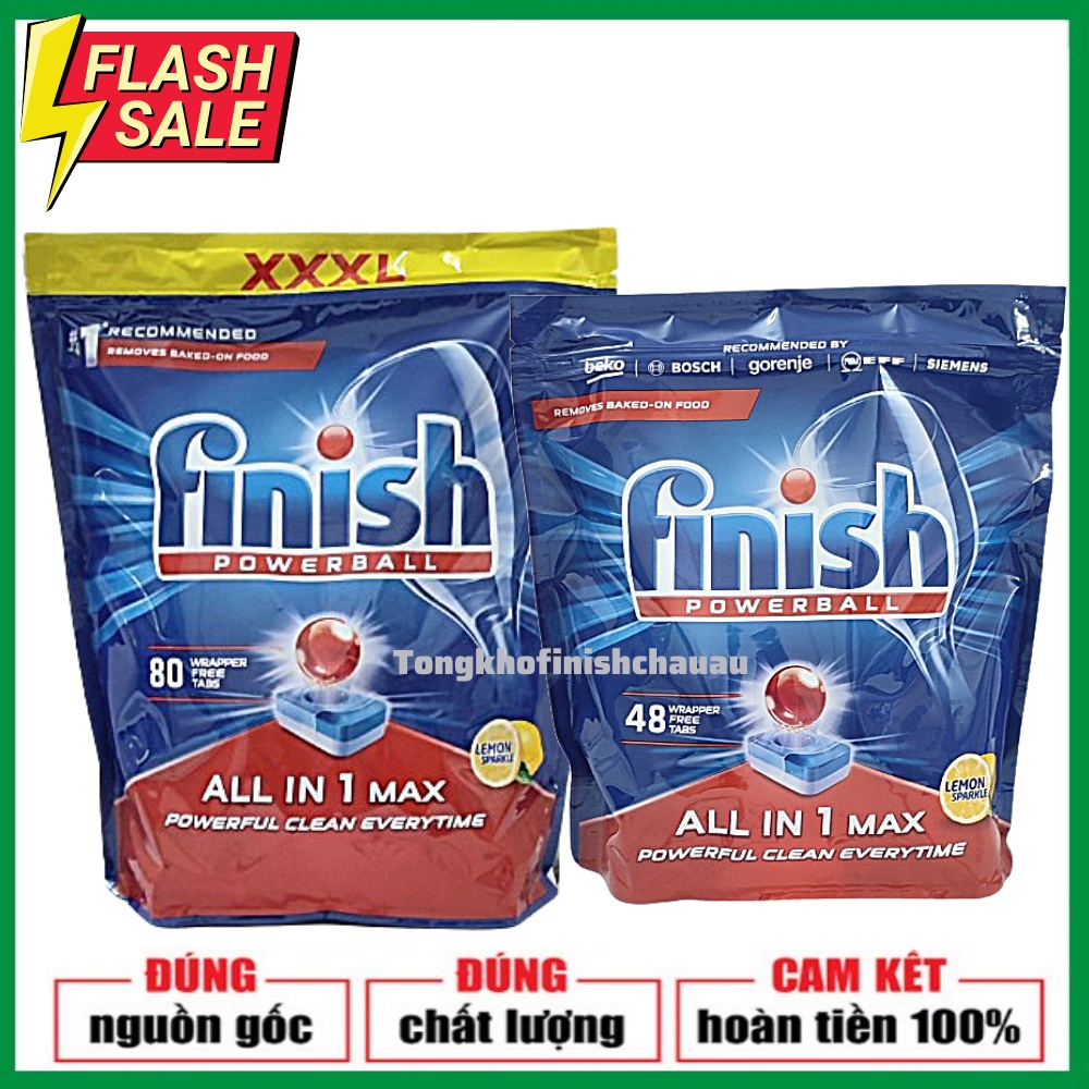 Viên rửa bát Finish All in 1 Max (hàng chính hãng )