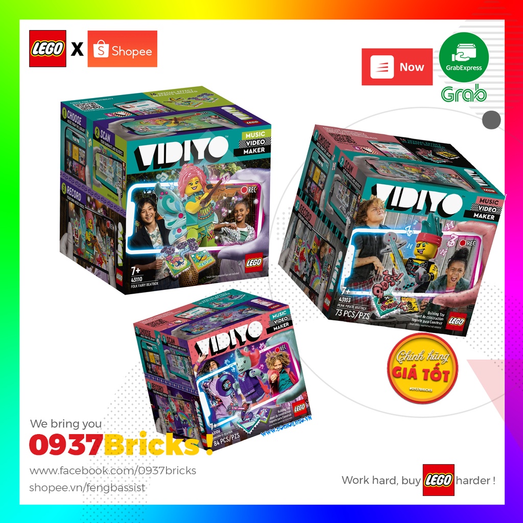 LEGO VIDIYO BEATBOX 43102 43103 43104 43105 43106 43107 43108 chính hãng 0937Bricks