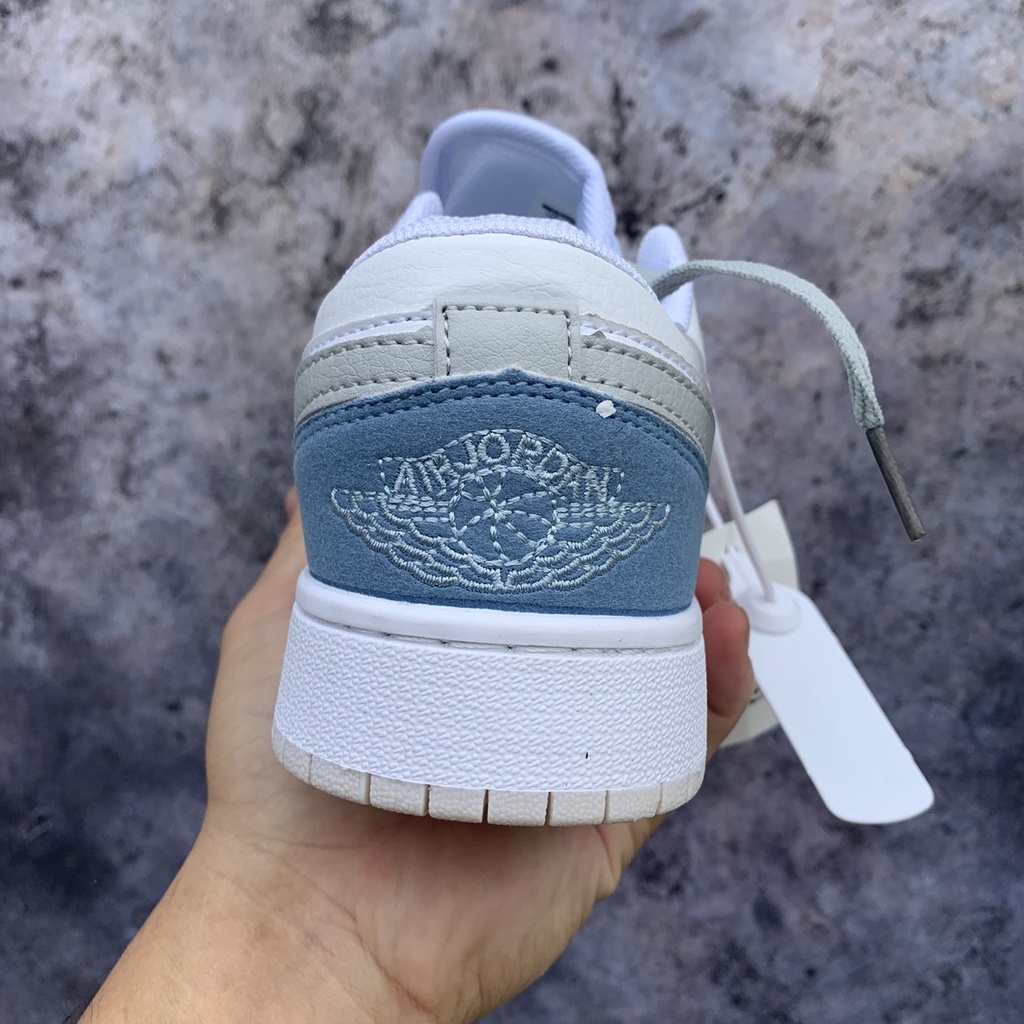 Giày sneaker 𝗔𝗶𝗿 𝗝𝗼𝗿𝗱𝗮𝗻 𝟭 cổ thấp XÁM XANH  , giày thể thao 𝑱𝒐𝒅𝒂𝒏 𝑱𝑫1 low paris