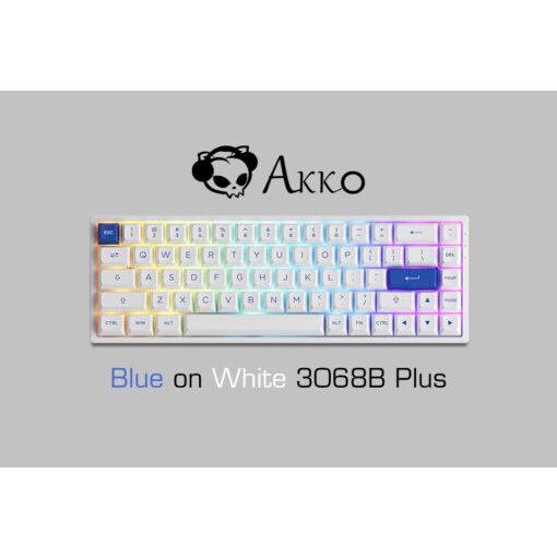Bàn phím cơ AKKO 3068B Plus Blue on White