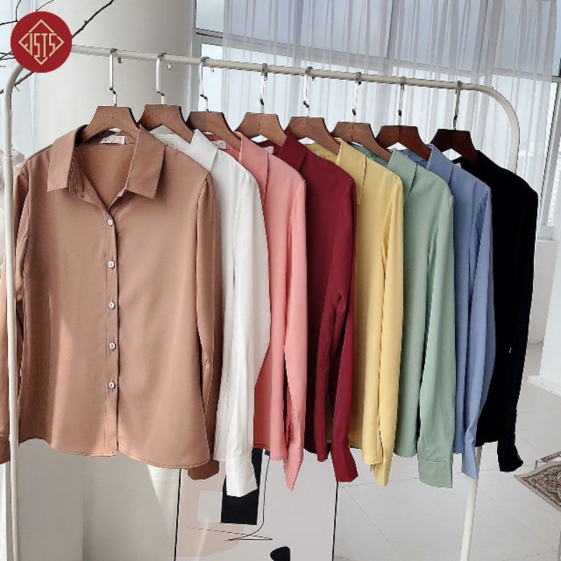 Áo sơ mi nữ kiểu bigsize 85kg F126 nhiều màu dễ mặc mát tạo dáng chất không bị nhăn dễ phối quần và chân váy