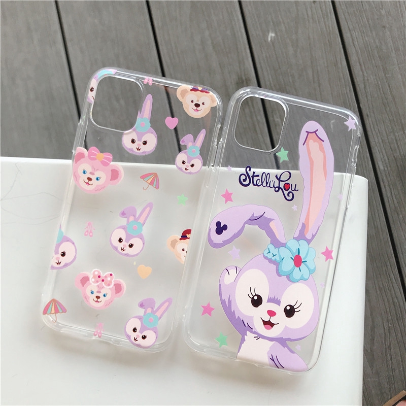 Ốp điện thoại dẻo họa tiết thỏ Stella Lou hoạt hình cho iPhone 6 6s 7 8 Plus X XS XR XSMAX 11 Pro Max | BigBuy360 - bigbuy360.vn