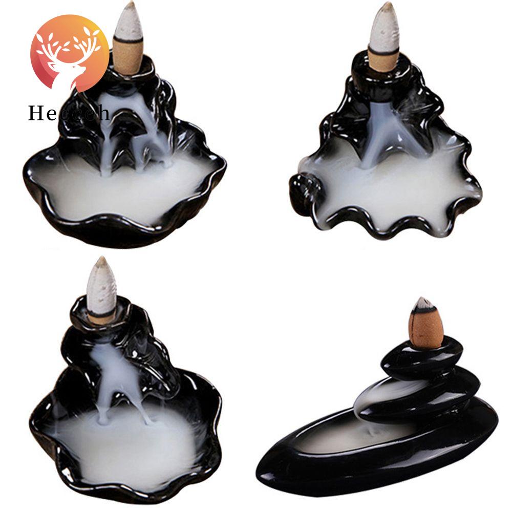 Giá đỡ đốt trầm hương hình tháp bằng sứ trang trí nhà cửa