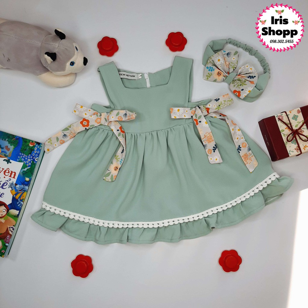 Váy bé gái ☘️ đầm sát nách Iris Shopp