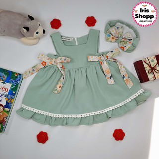 Váy bé gái ☘️ đầm sát nách Iris Shopp