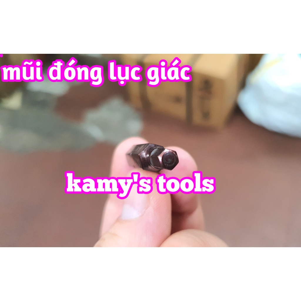 Mũi vít đóng lục giác thép nâu S2 cao cấp Wakio H4 H5 H6 H8