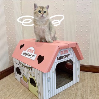 [Tặng Kèm Catnip] Hộp Box Cào Móng Cho Mèo Tiệm Cofe- Đồ Chơi- Bàn Cào Móng Cho Mèo