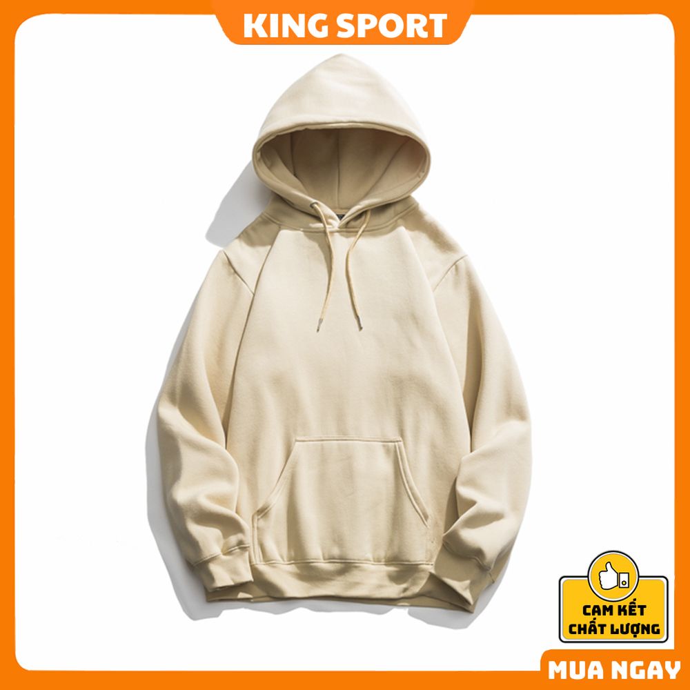 Áo nỉ hoodie nam nữ form rộng chất liệu nỉ bông ấm áp chính hãng KING SPORT Áo khoác nỉ hoodie hàn quốc kiểu dáng unisex