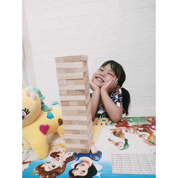 Đồ Chơi Rút Gỗ Cho Bé size to - cam kết hàng loại đẹp - tặng kèm túi đựng và hướng dẫn chơi cho bé