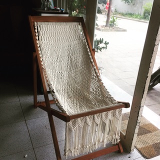 Ghế macrame bãi biển ghế thư giản