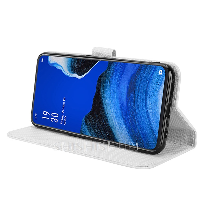 Bao Da Điện Thoại Nắp Lật Có Ngăn Đựng Thẻ Cho OPPO Reno2 F OPPO Reno2F Ốp