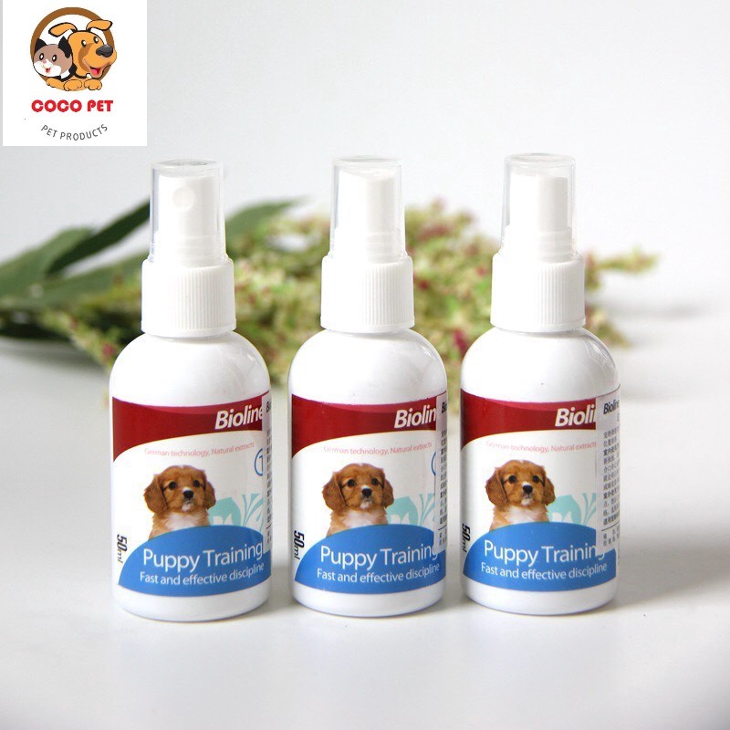 Dung Dịch Xịt Hướng Dẫn Chó Mèo Đi Vệ Sinh Đúng Chỗ BIOLINE PUPPY TRAINING – 50ml