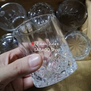 Bộ cốc thủy tinh 6 chiếc sang chảnh khía chân cốc