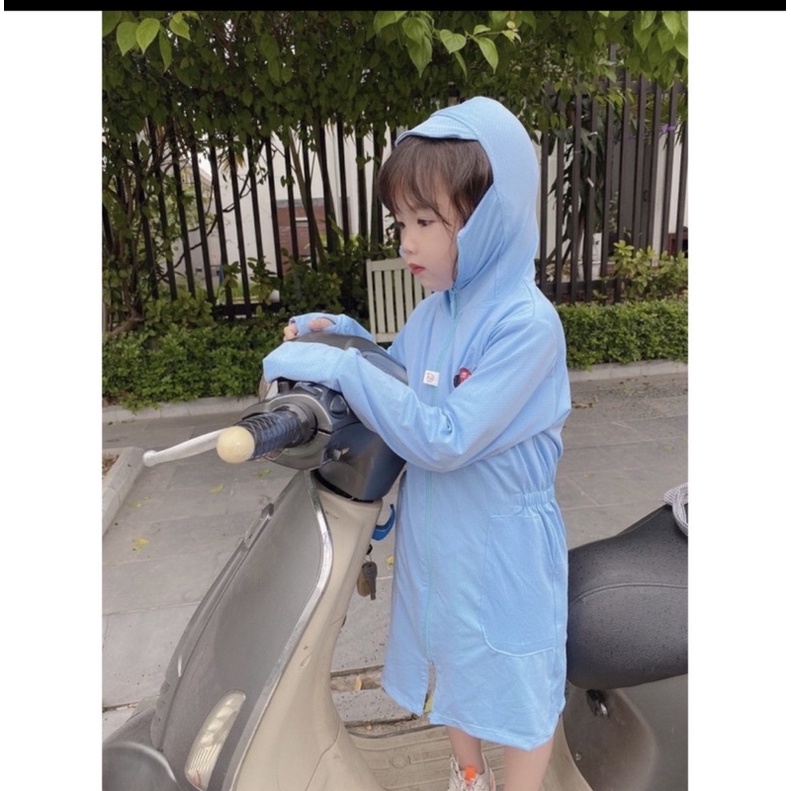 ÁO CHỐNG NẮNG DÀI THÂN trẻ em áo nắng cho bé tặng kèm khẩu trang vải mềm mát giúp tránh nắng hiệu quả