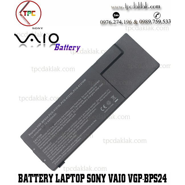 Pin Laptop Sony Vaio VGP-BPS24, PCG-41215L, PCG-41217T, SVT13, SVT14, SVS15, SVS13, VPC-SA, VPC-SB, VPC-SD, VPC-SE