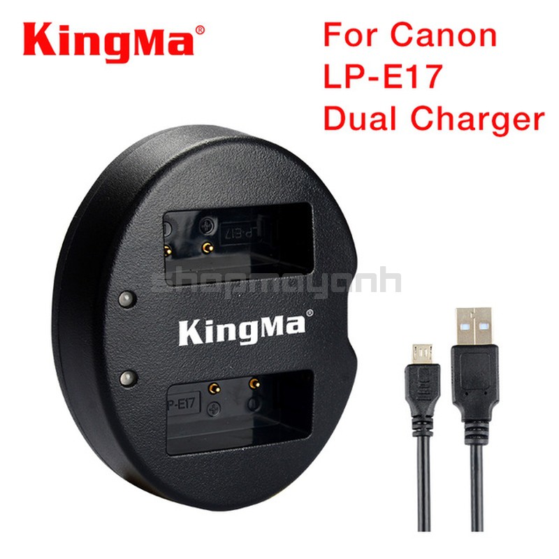 Sạc đôi LP-E17 cho CANON 750D/ 760D/ EOS M3…hãng KingMa