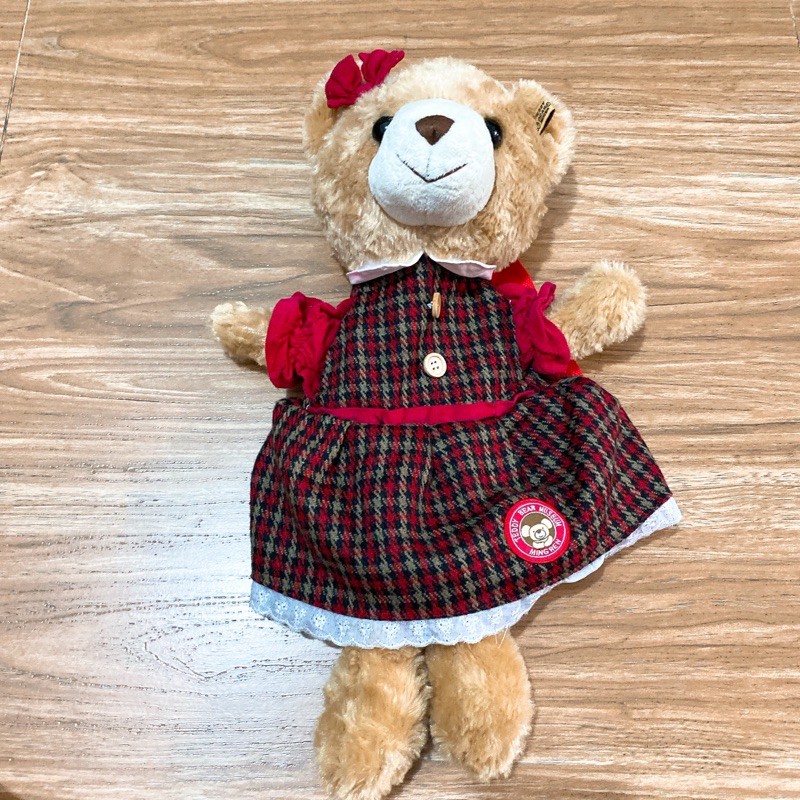 Balo gấu teddy mặc đầm bé gái