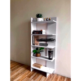 Kệ sách gỗ 5 tầng - Kệ góc tường đa năng