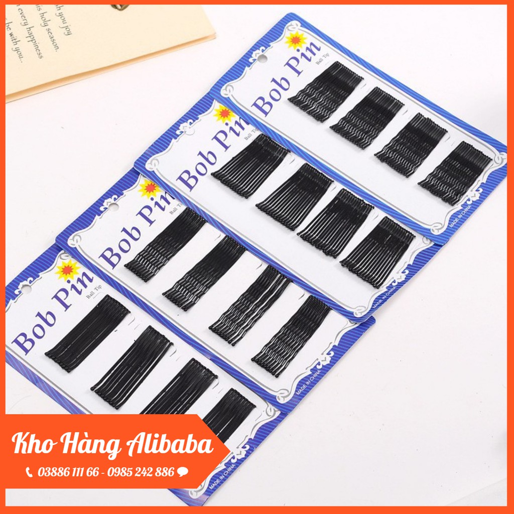 Set 36 Cây Kẹp Tăm Đen BOB PIN Cao Cấp