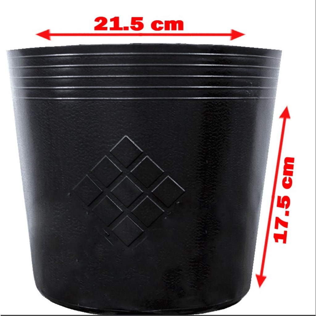 Sỉ 500 Chậu nhựa C9.A 21.5x17.5cm trồng cây ăn trái và hoa,bền 10 năm -77123