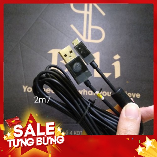 Dây cable kết nối tay cầm chơi game xbox one, xbox one s, Dualshock PS4 với PC và dùng sạc điện thoại - Hàng nhập khẩu