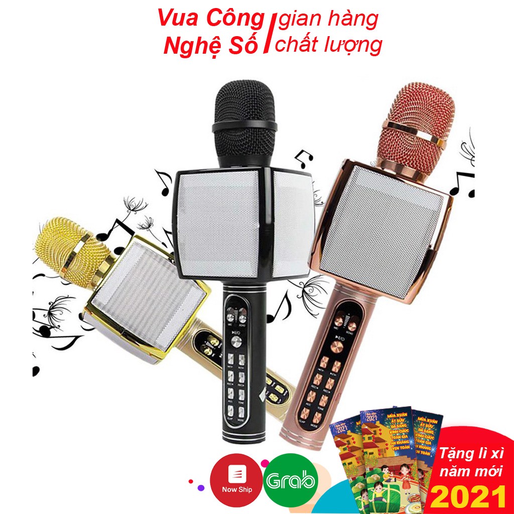 Micro Karaoke Bluetooth Ys-91 Không Dây Siêu Hay Kèm Loa Hỗ Trợ Ghi Âm Thẻ Nhớ, Usb