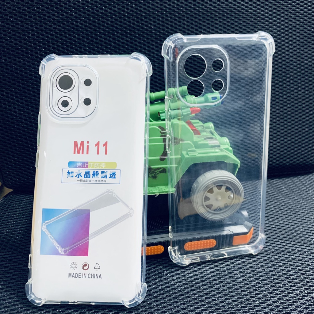 Ốp lưng chống sốc Xiaomi Mi 11 trong suốt cao cấp bo 4 góc chống va đập bảo vệ camera