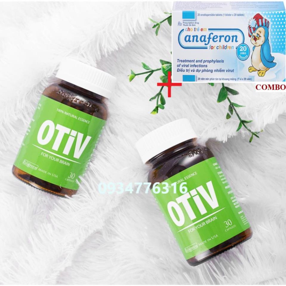 Combo Chim cánh cụt Nga+ Viên uống OTIV bổ não (15 viên)