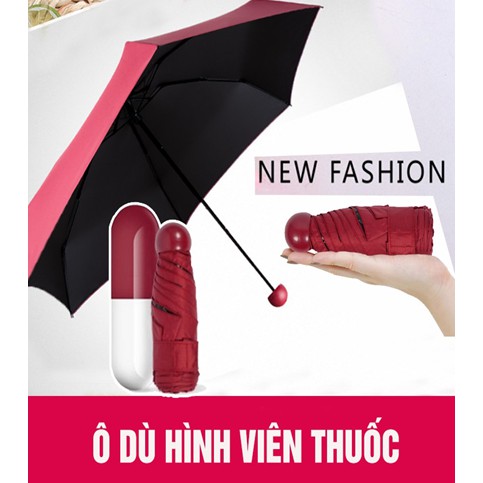 Dù hình viên thuốc_dù xếp gọn hình viên thuốc