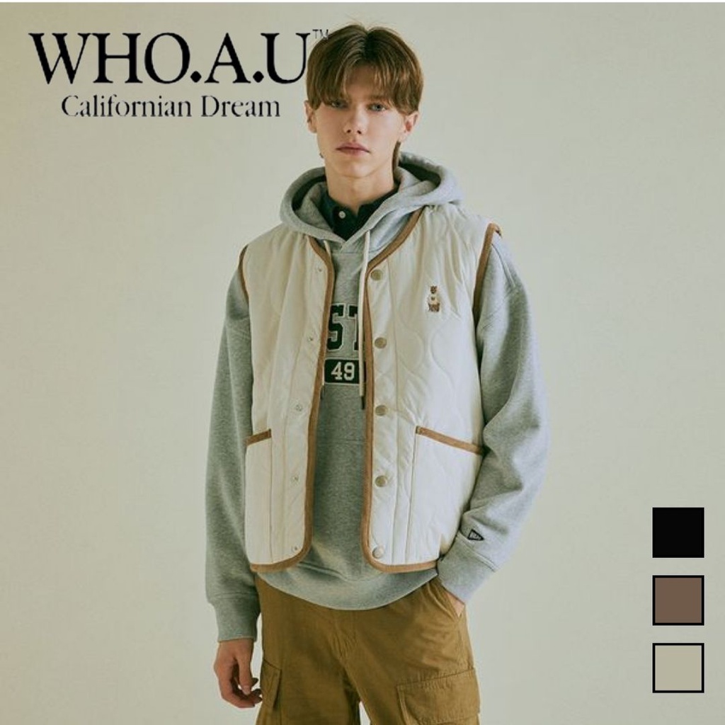 Áo Khoắc Vest WHO.A.U WHVWC4901U Steve Quilting Vest form Unisex
