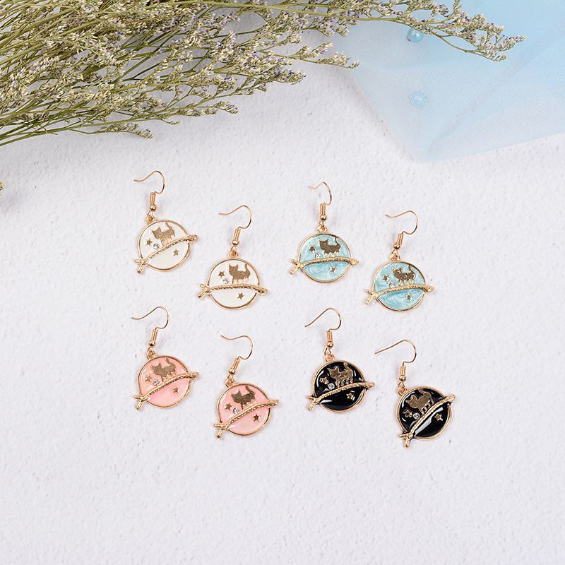 Bông Tai Hình Mèo Kitty Dễ Thương Phong Cách Hàn Quốc Đơn Giản Dễ Phối Đồ Dành Cho Nữ