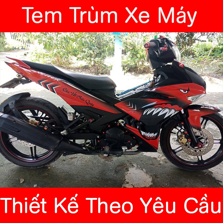 Tem Trùm Exciter 150 Cá Mập Đỏ Cực Đẹp