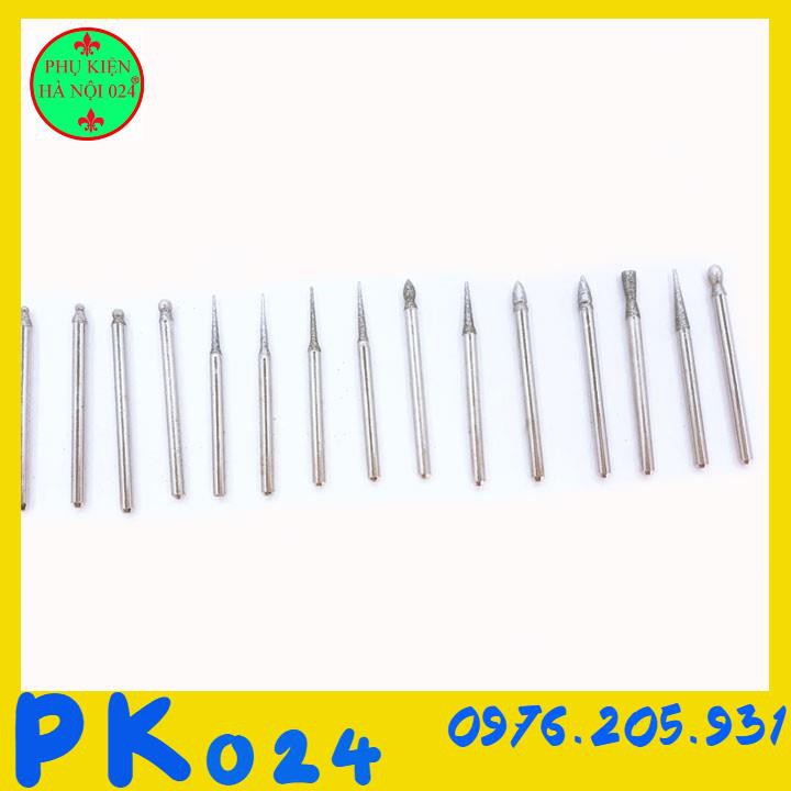 Bộ Mài Kim Cương 30 Chi Tiết ,Mũi Khắc Kim Cương ,Mũi Mài Kim Cương Siêu Chắc Siêu Cứng