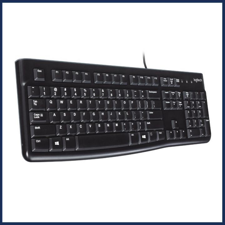 Bàn phím máy tính có dây Logitech K120 - CHỐNG NƯỚC - Bảo hành 36 tháng chính hãng