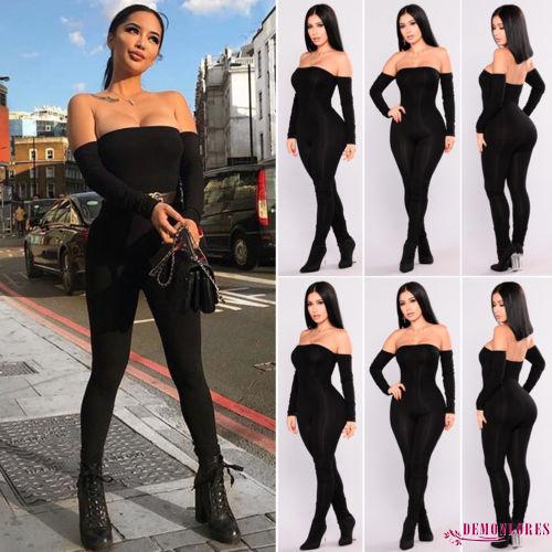 Jumpsuit ngắn trễ vai phối ren hoa cho nữ