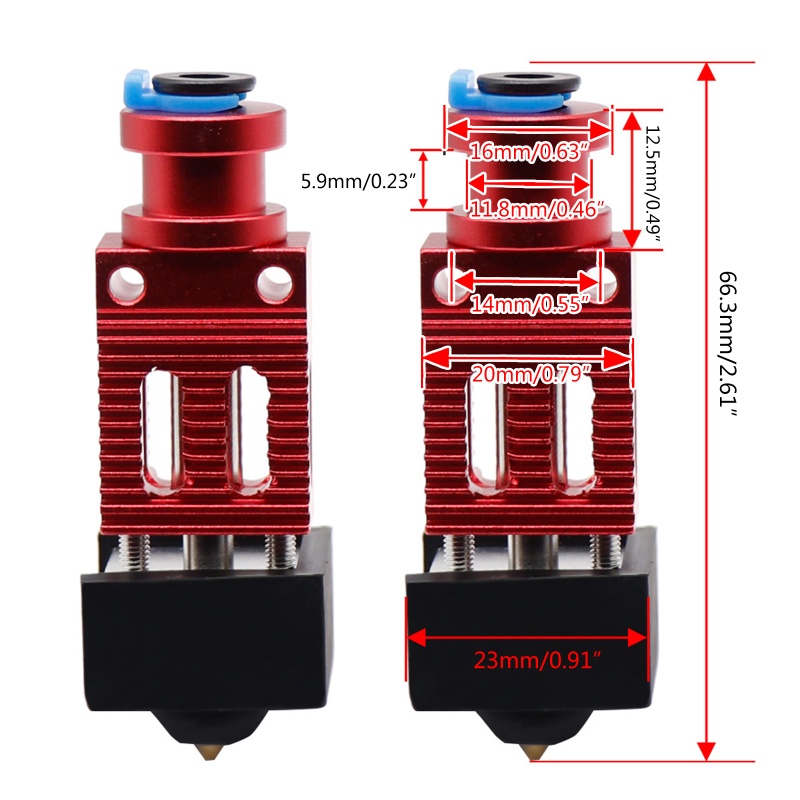 Bộ Đầu Phun J Chịu Nhiệt Độ Cao Cho Máy In 3D Ender 3 CR10 Voron