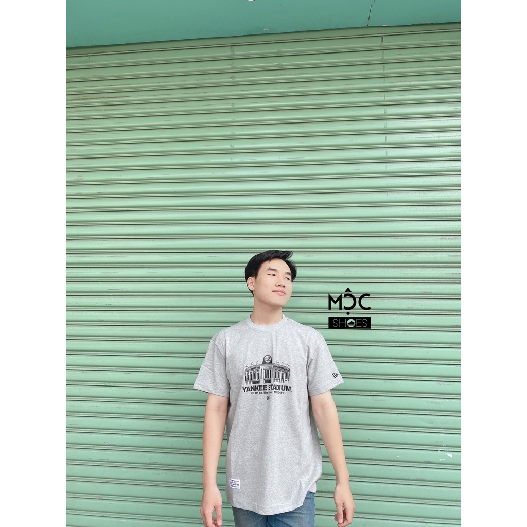 [CHÍNH HÃNG] Áo thun New Era logo Yankees Stadium màu Xám