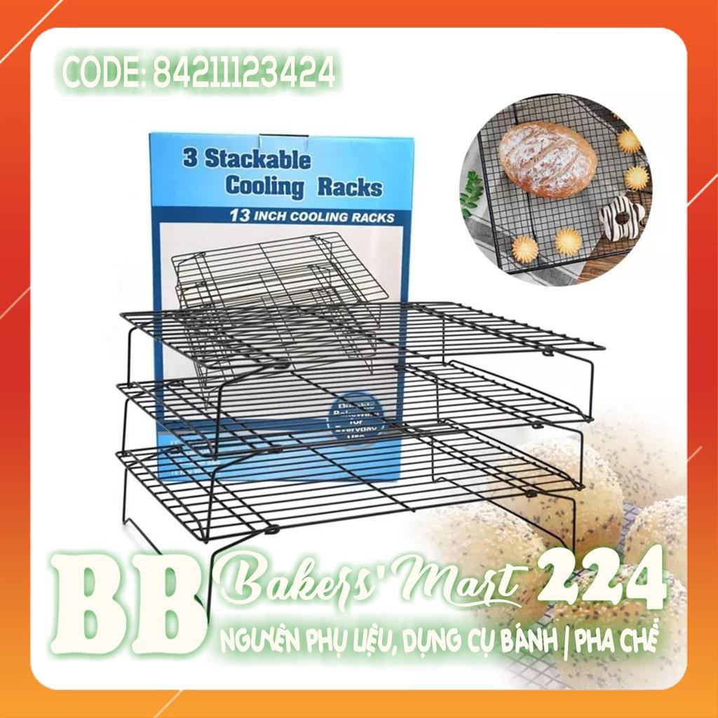 Rack hong phơi bánh 3 tầng khoảng 13 inch - 34x24cm