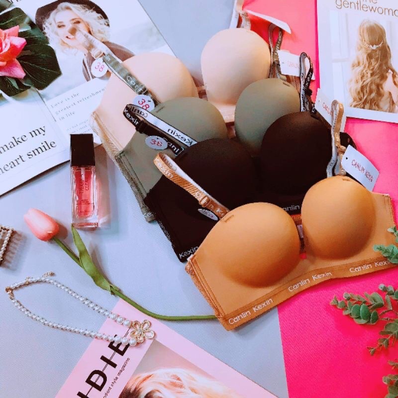 [Áo Lót, Áo Ngực Su Đúc Calin Kexin Không Gọng Đệm Bàn Tay 3CM thông hơi - đẩy ngực siêu tốt, tạo khe có video thật