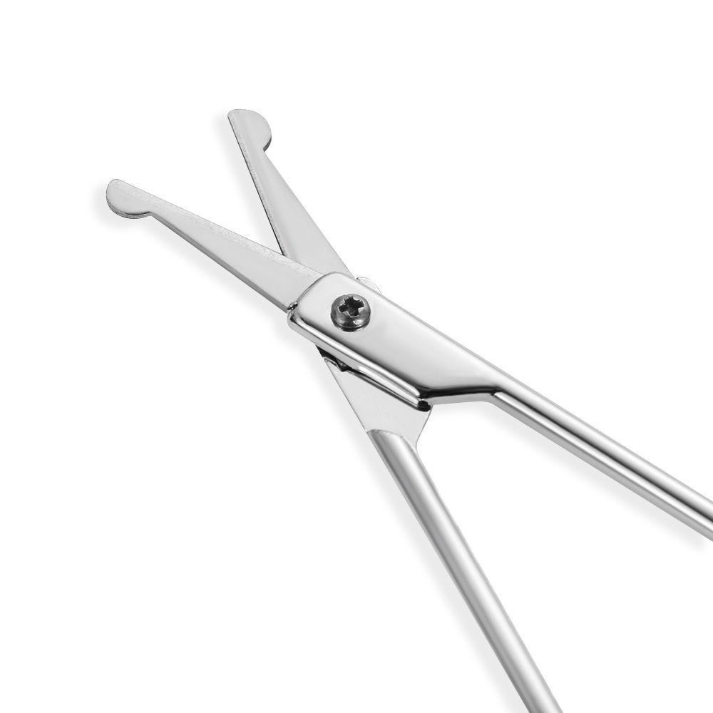 MAXG Kéo Tỉa Lông Mày Đầu Tròn Bằng Thép Không Gỉ Tiện Dụng