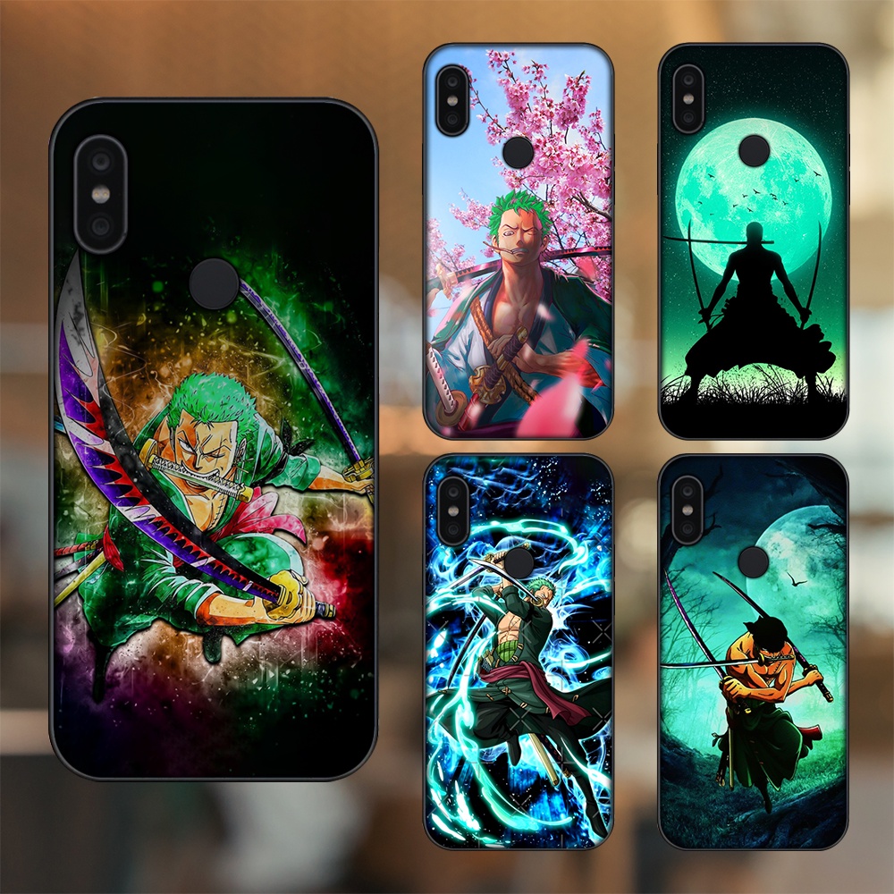 Ốp lưng Xiaomi Redmi Note 6 Pro viền đen in hình Zoro One Piece