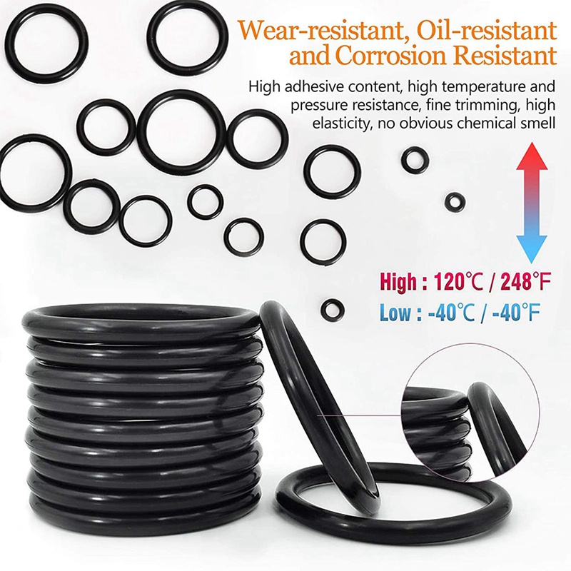 Set 1200 vòng đệm cao su chữ O 24 kích thước chịu nhiệt và áp suất cao dành cho mối hàn