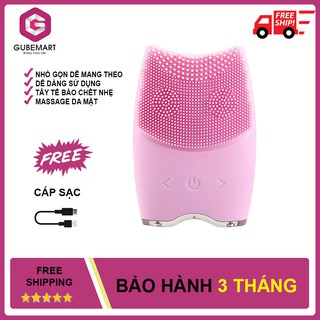 [BH 1 ĐỔI 1] Máy rửa mặt massage nâng cơ mặt AM8001 - Gubemart