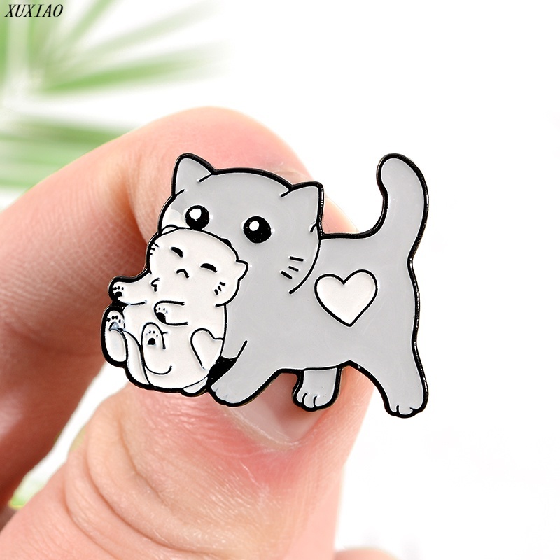 Siêu dễ thương! Trâm Cài Áo Hình Mèo Hoạt Hình Dễ Thương Sáng Tạo Cho Nữ