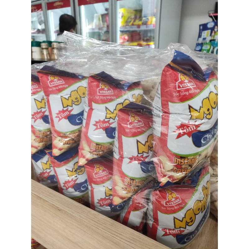 10 gói chả giò ăn liền ngon ngon gói 50g vissan